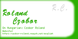 roland czobor business card